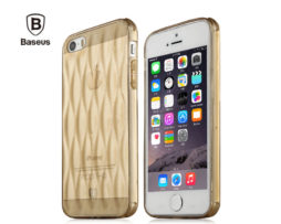 Θήκη Baseus 3D Silicon Χρυσή - iPhone 5/5s