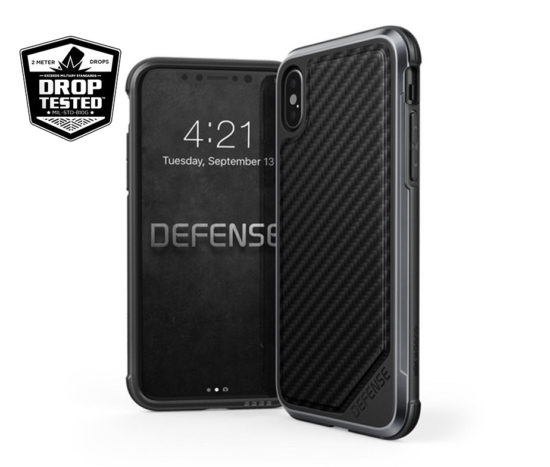 Ανθεκτική Θήκη Χ-DORIA ShockProof Carbon - iPhone X/Xs