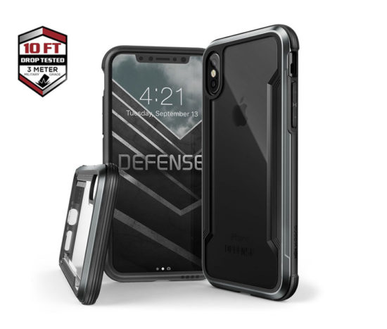 Ανθεκτική Θήκη Χ-DORIA Defense Shield Μαύρη - iPhone X/Xs