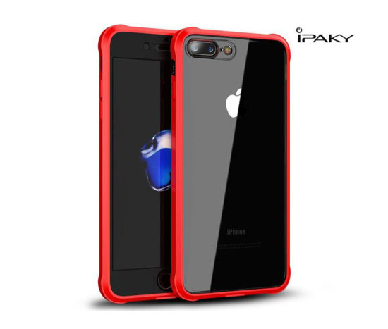 Original Θήκη iPaky 360° Hybrid Κόκκινη / Μαύρη - iPhone 7 / 8