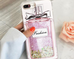 Θήκη Perfume Liquid Water Glitter Pink - iPhone 7 / iPhone 8