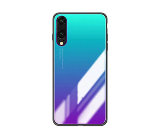 Θήκη Glaze Tempered Glass Blue - Huawei P20 itrend