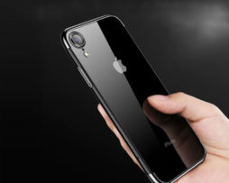 Θήκη Cafele Διάφανη Electroplate Μαύρη – iPhone XR