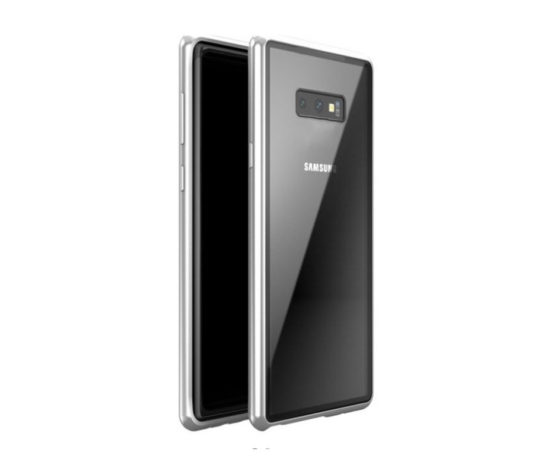 Θήκη Magnetic 360° Ασημί με Διάφανη Πλάτη- Galaxy Note 8