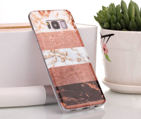 Θήκη Glitter Powder Marble Bronze - Galaxy S8