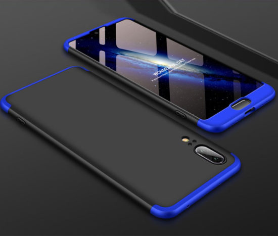 Θήκη 360° GKK Dual Blue/Black με Tempered Glass- Huawei P20