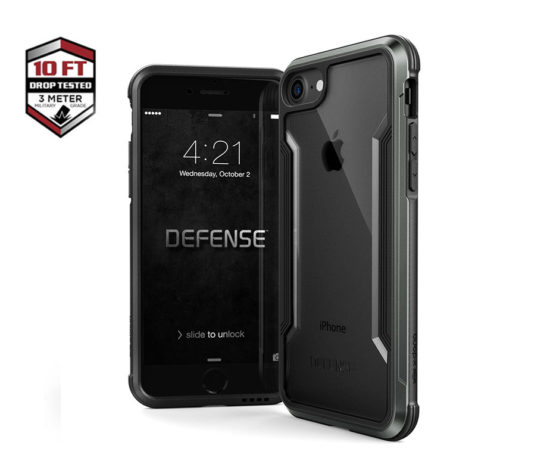 Ανθεκτική Θήκη Χ-DORIA Defense Shield Μαύρη - iPhone 7/8