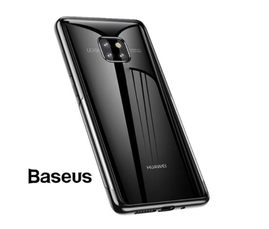 Θήκη Διάφανη Baseus Electroplate Μαύρη - Huawei Mate 20 Pro