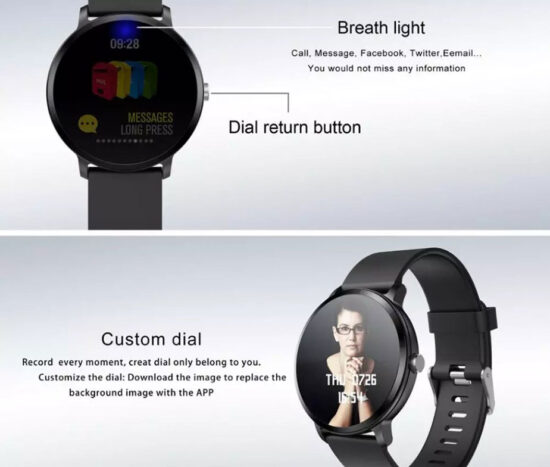 SmartWatch Silicone Strap ITR-S11 Black