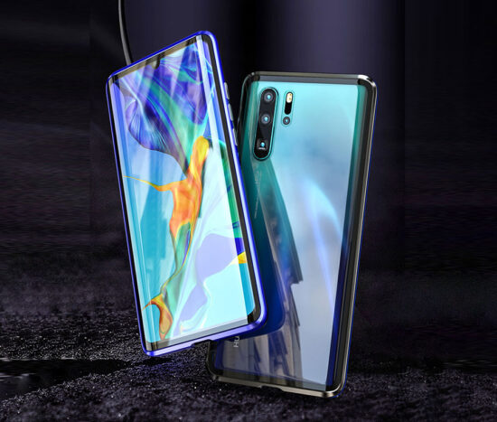 Θήκη 360° Μαγνητική DUAL Glass LUPHIE Μαύρη - Huawei P30