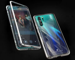 Θήκη 360° Μαγνητική DUAL Glass LUPHIE Ασημί - Huawei P30 PRO