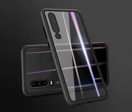 Θήκη Magnetic Razor Μαύρη + 4D Tempered Glass οθόνης - Huawei P30