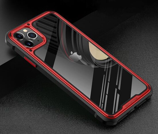 REFLECTION Drop Resistant Θήκη + 4D Tempered Glass Κόκκινη/Μαύρη - iPhone 11 PRO