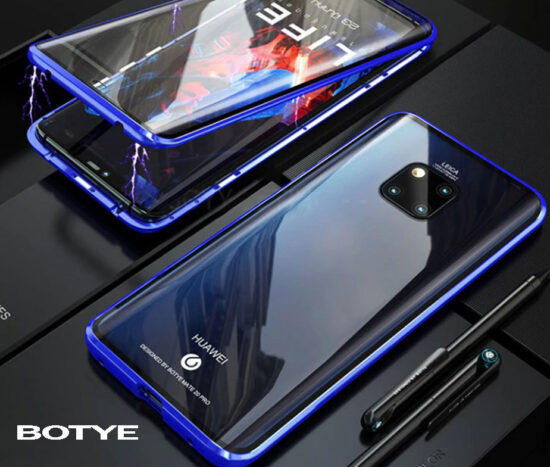 Θήκη 360° Magnetic DUAL Glass BOTYE Μπλε - Huawei MATE 20 PRO