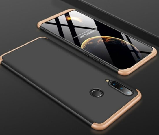 Θήκη 360° GKK Dual Gold/Black με Tempered Glass - Huawei P30 LITE