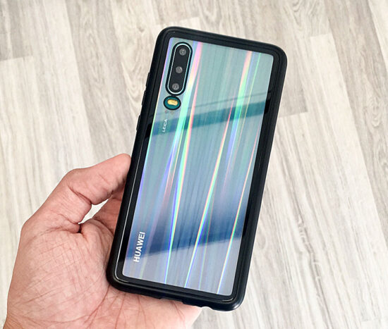 Θήκη Magnetic Razor Μαύρη + 4D Tempered Glass οθόνης - Huawei P30