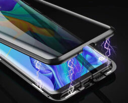 Θήκη Φιμέ 360° Dual Μαγνητική Anti-Spy Μαύρη BOTYE - Huawei P30 PRO