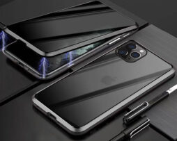 Θήκη Φιμέ 360° Dual Μαγνητική Anti-Spy Μαύρη - iPhone 11