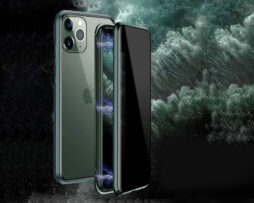 Θήκη Φιμέ 360° Dual Μαγνητική Anti-Spy Μαύρη - iPhone 11