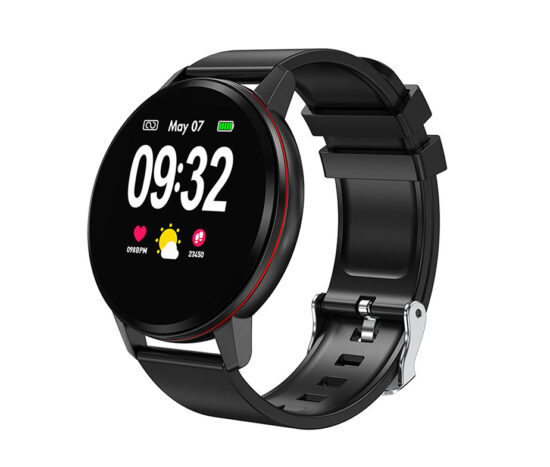 SmartWatch Silicone Strap ITR-S01 Black Red
