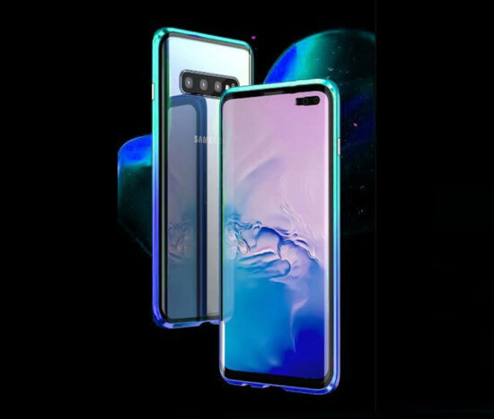 Θήκη Gradient Blue 360° Μαγνητική DUAL Glass BOTYE - Galaxy S10 PLUS