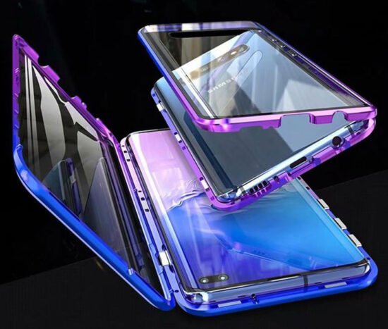 Θήκη Gradient Purple 360° Μαγνητική DUAL Glass BOTYE - Galaxy S10 PLUS