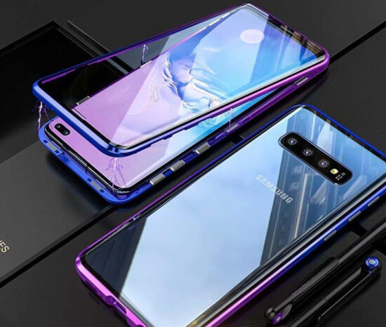 Θήκη Gradient Purple 360° Μαγνητική DUAL Glass BOTYE - Galaxy S10 PLUS