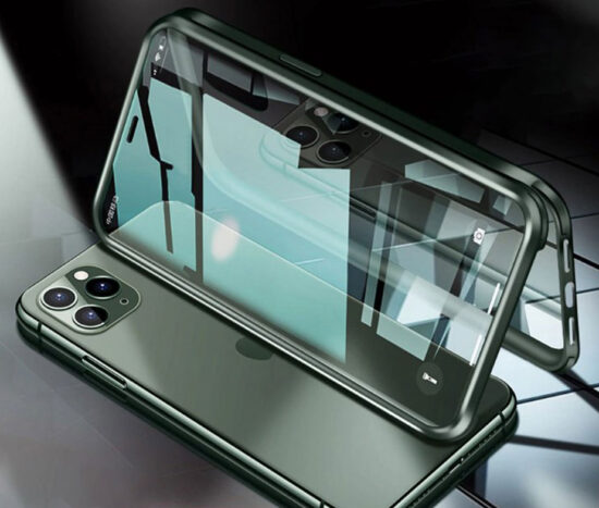 Θήκη 360 Μοιρών Αντικραδασμική TPU Dual Glass Midnight Green - iPhone 11 PRO