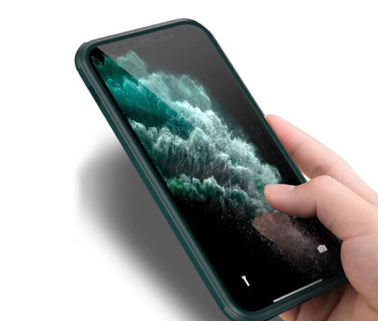 Θήκη 360 Μοιρών Αντικραδασμική TPU Dual Glass Midnight Green - iPhone 11 PRO