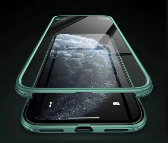 Θήκη 360 Μοιρών Αντικραδασμική TPU Dual Glass Midnight Green - iPhone 11 PRO