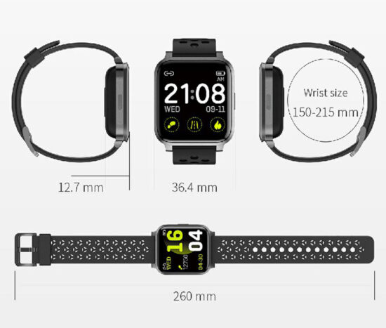 SmartWatch Silicone Strap ITR-SX3 Black