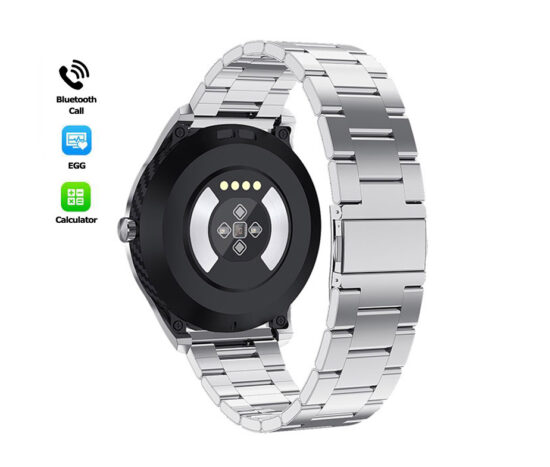SmartWatch Stainless με Μεταλλικό Bracelet + Λουράκι Σιλικόνης ITR-MSW10 Silver