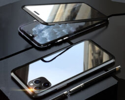 Θήκη 360° Μαγνητική DUAL Glass Μαύρη - iPhone 11 PRO MAX