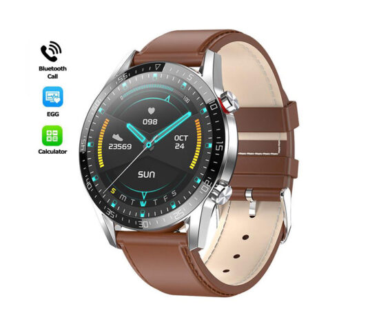 SmartWatch Leather Strap ITR-L13 Silver/Brown