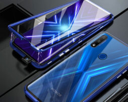 Θήκη 360° Μαγνητική DUAL Glass Μαύρη - Honor 8x