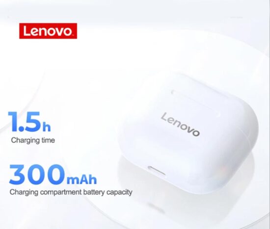 Lenovo TWS Ασύρματα Ακουστικά LP40 White