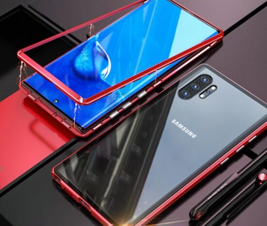 Θήκη Μαγνητική LUPHIE Κόκκινη / Διάφανη - Samsung Galaxy NOTE 10 PLUS
