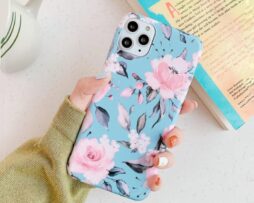 Θήκη Blue Amount Tree Spring Print + ΔΩΡΟ Tempered Glass – iPhone 11