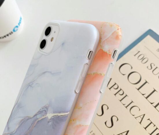 Θήκη Marble Retro Grey/Gold Print + ΔΩΡΟ Tempered Glass - iPhone 11