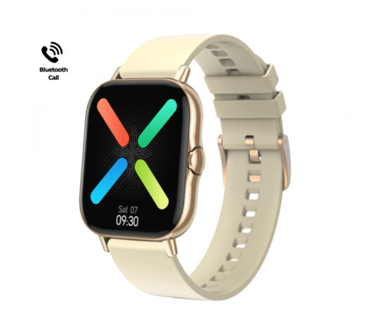 SmartWatch Luxury με Bluetooth Κλήση, Ελληνικό Menu + Λουράκι Σιλικόνης ITR-S94 Χρυσό