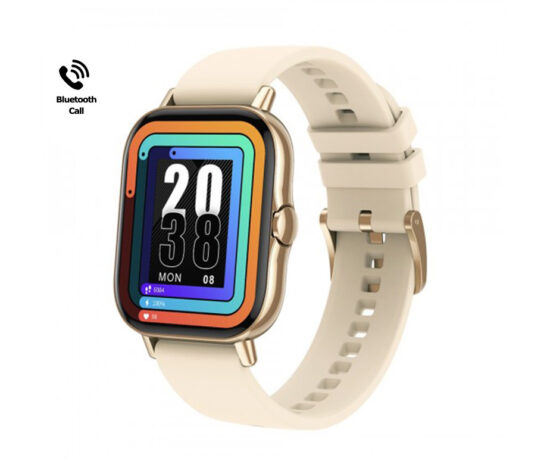 SmartWatch Luxury με Bluetooth Κλήση, Ελληνικό Menu + Λουράκι Σιλικόνης ITR-S94 Χρυσό