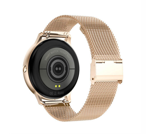 SmartWatch με Ανοξείδωτο Μεταλλικό Mesh, Ελληνικό Menu & Full Touch Στρογγυλή Οθόνη ITR-M88 PRO Χρυσό