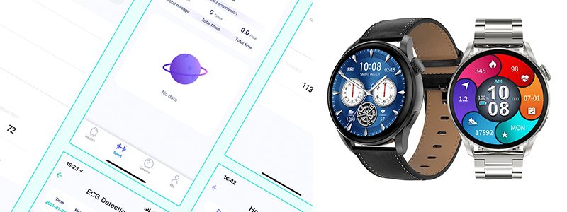 SmartWatch με Bluetooth Κλήση, Ελληνικό Menu Λουράκι Σιλικόνης + Extra Ανοξείδωτο Μεταλλικό Bracelet ITR-MS33 Ασημί