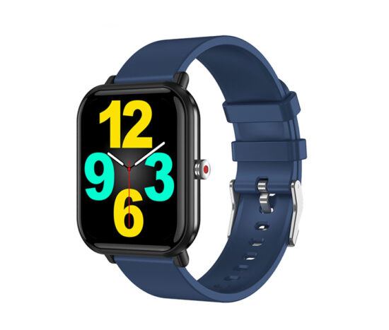 SmartWatch με Παρακολούθηση Θερμοκρασίας Σώματος, Λεπτό Καντράν & Λουράκι Σιλικόνης ITR-SQ9 Μπλε