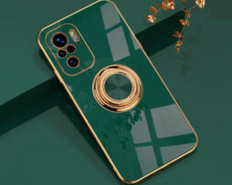 Θήκη Retro Elegance Green Forest με Holder Metallic Ring + 9H Tempered Glass - Xiaomi Redmi NOTE 10