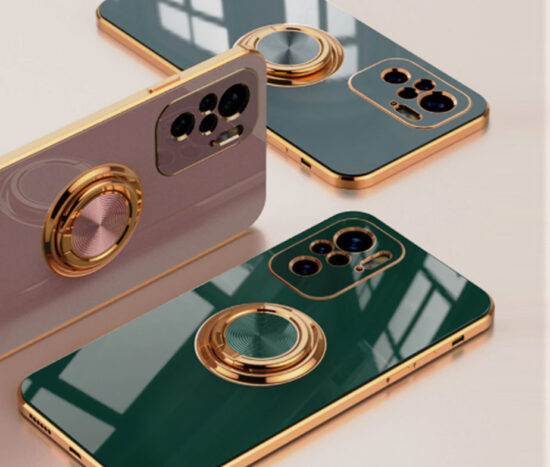 Θήκη Retro Elegance Green Forest με Holder Metallic Ring + 9H Tempered Glass - Xiaomi Redmi NOTE 10