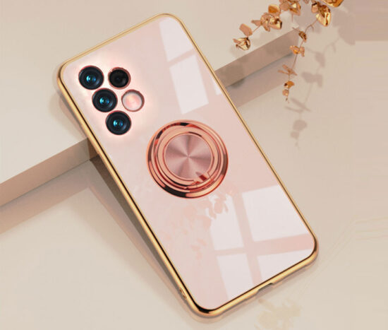 Θήκη Retro Elegance Rose/Gold + Holder Metallic Ring - Samsung Galaxy A32 5G