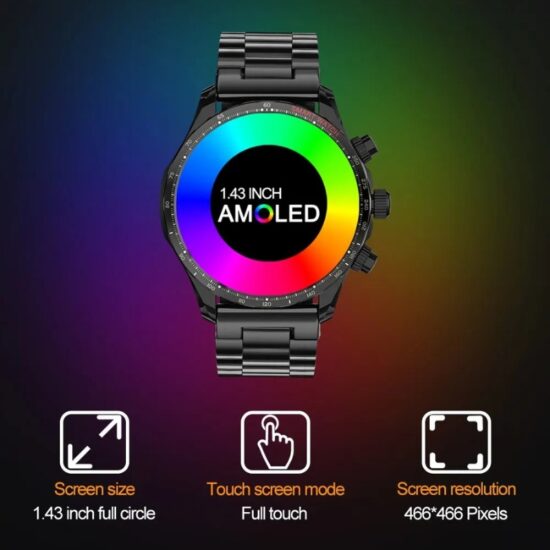 SmartWatch με Bluetooth Κλήση, Ελληνικό Μενού, Amoled Οθόνη & Φωνητικές εντολές με Bracelet Λουράκι ITR-M9 Rose/Gold