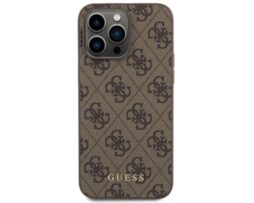 Θήκη GUESS Δερμάτινη Άκαμπτη Καφέ - iPhone 15 PRO MAX