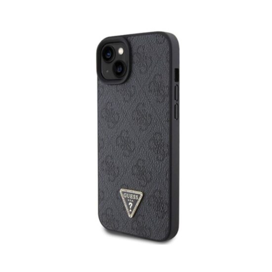 Θήκη GUESS Δερμάτινη Άκαμπτη Μαύρη - iPhone 15